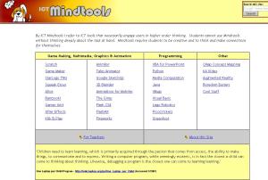 ICT Mindtools Website Screen Shot